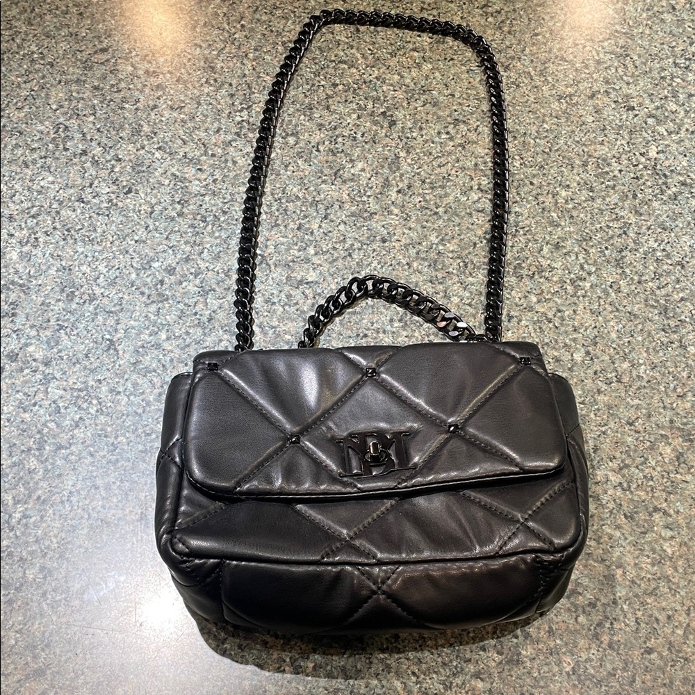 Black Badgley Mischa multi length Quilted Chain Shoulder Bag